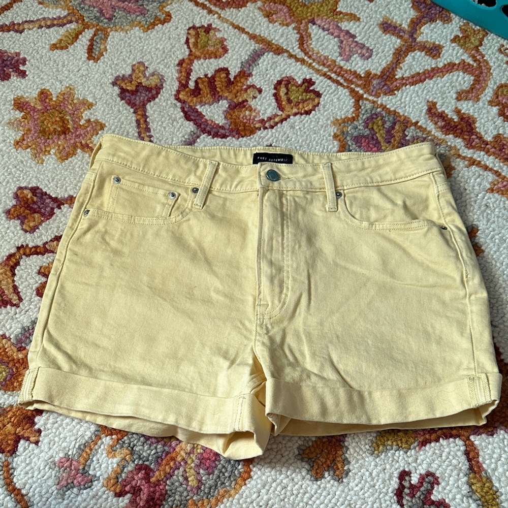 Stylish Yellow Jean Shorts for Women